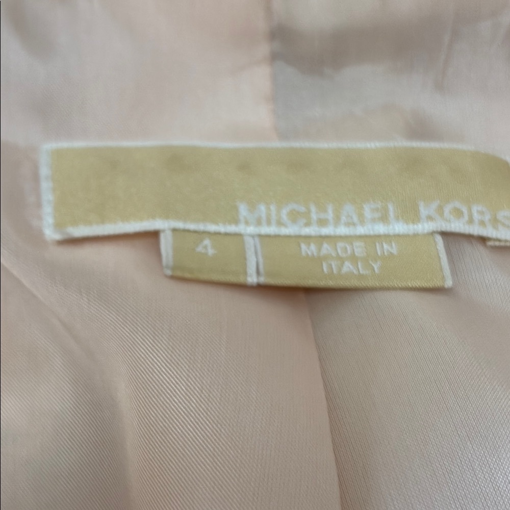 MICHAEL Michael Kors Cream Tailored Blazer pale, pink and white gold - Picture 9 of 16